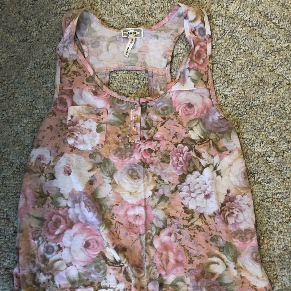 Floral tank top